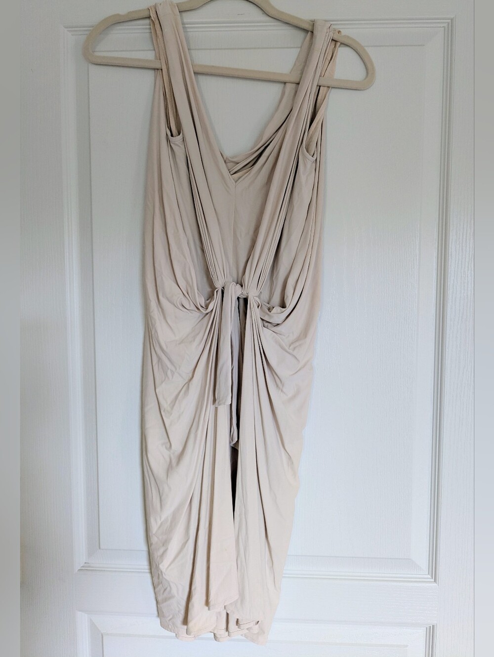 Diane von Furstenberg Cream Twist-Front Milton Dress Size 0